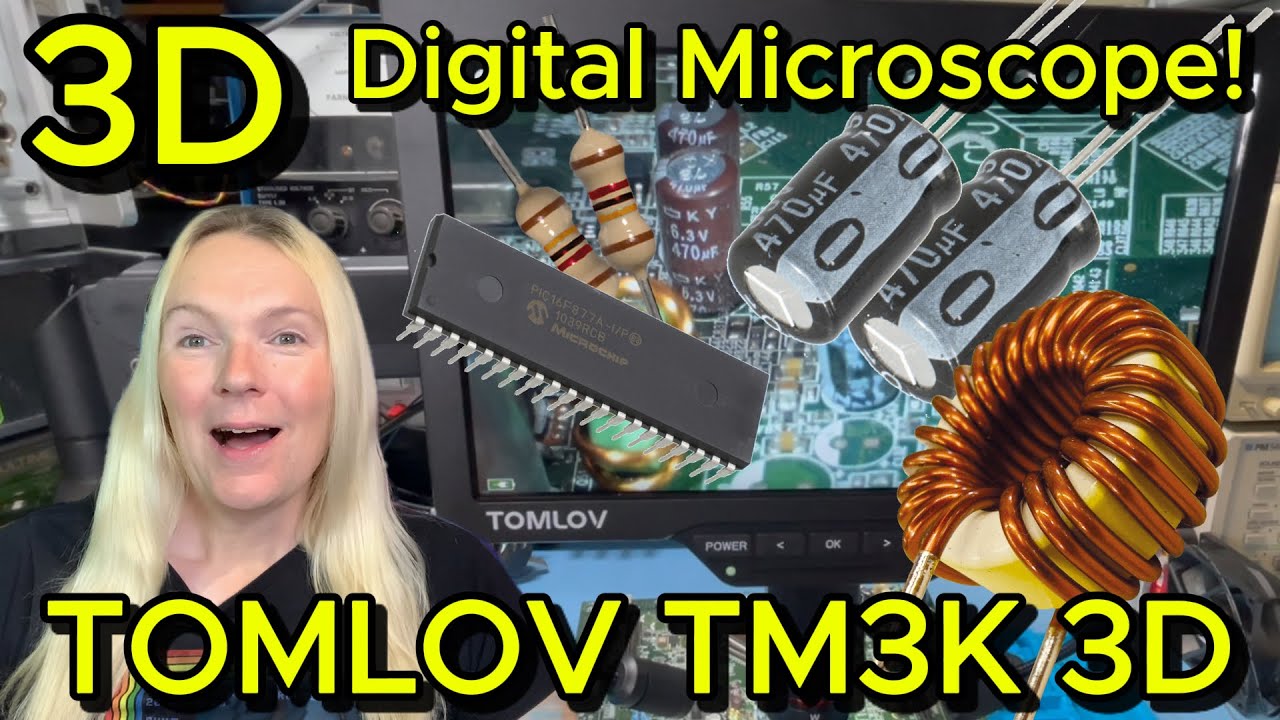 TOMLOV TM3K-3D Max Digital Microscope - View Your Electronics In A Whole New Way!
