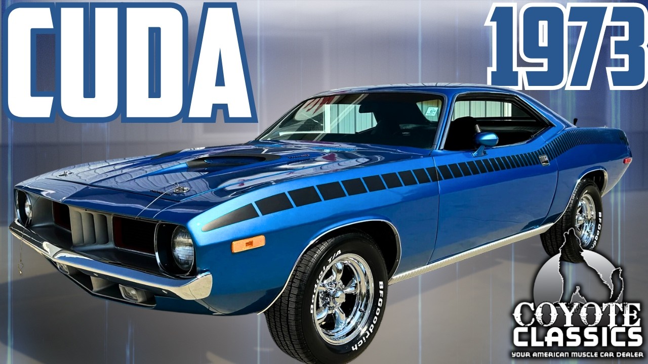 Plymouth Cuda 1973 года продаётся в Coyote Classics
