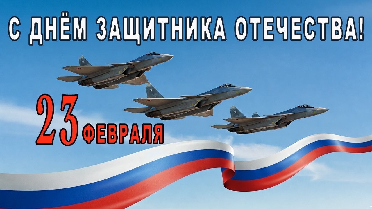 23 февраля 💙 День Советской Армии и Военно-Морского Флота — С Днём защитника Отечества | Песня