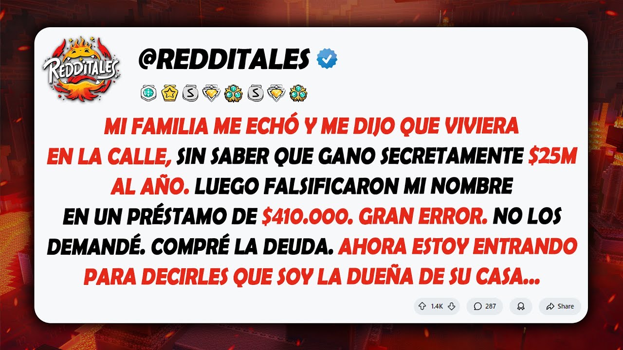 Mi familia me echó y me dijo que viviera en la calle, sin saber que gano secretamente $25M al año...