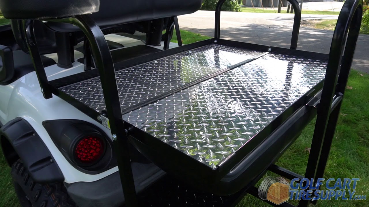 Steeleng Golf Cart Rear Flip Seat Kit - EZGO, Club Car & Yamaha Golf Carts