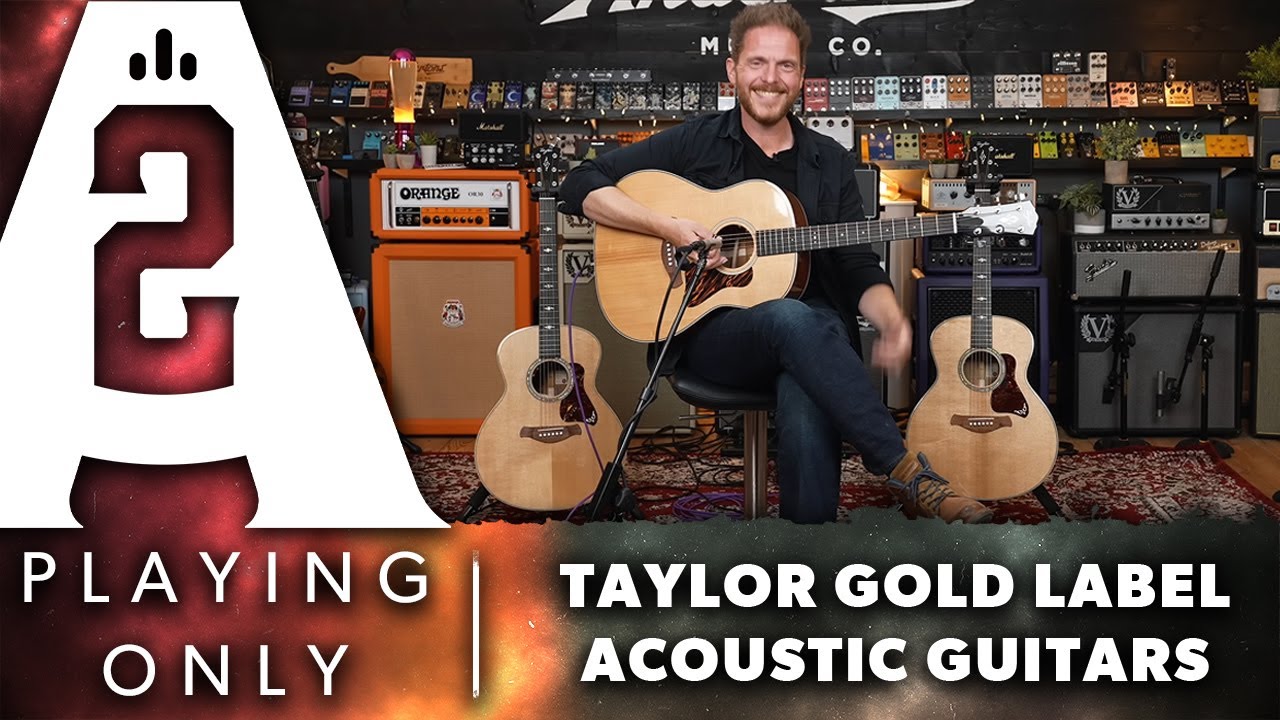 Taylor Gold Label Acoustic Guitars - Playing Only Demo