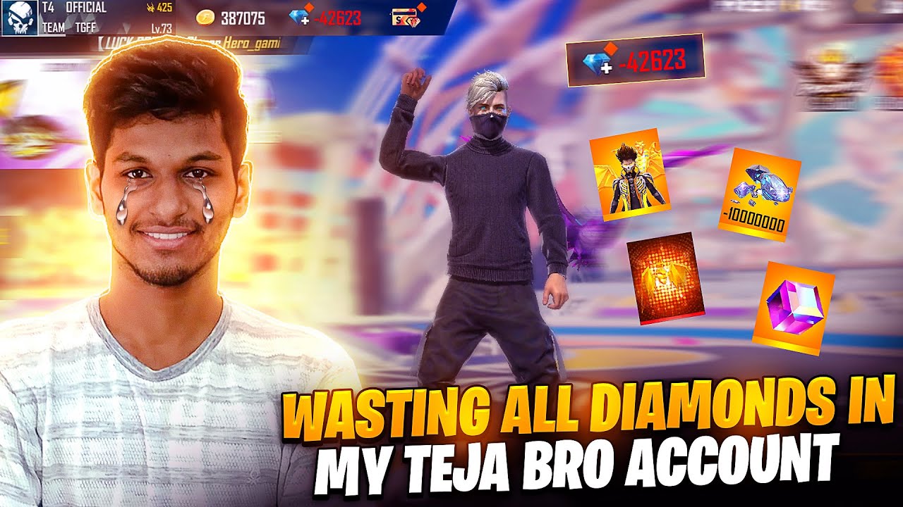 Трачу все алмазы на аккаунте Teja Brother, чтобы крутить все новые события — Garena Free Fire