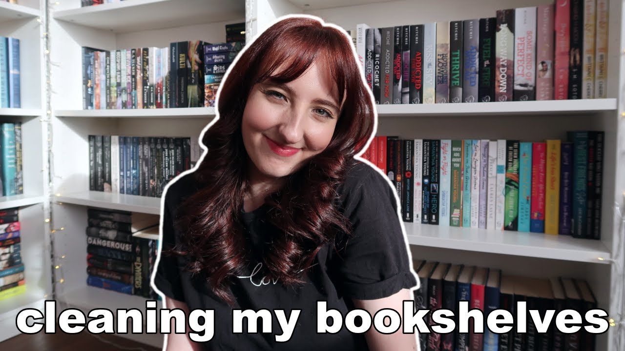 cleaning my bookshelves