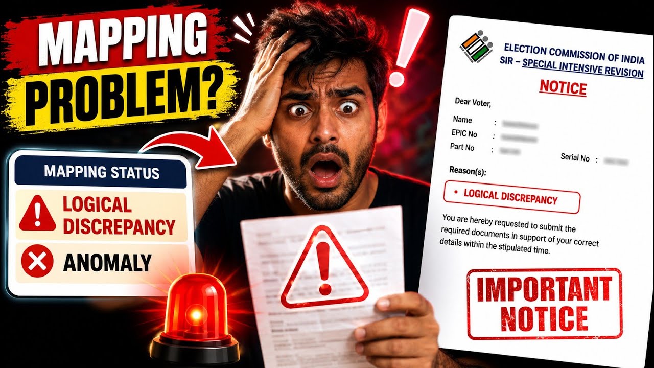 SIR Mapping Me Anomaly Ya Logical Discrepancy? Notice Issue Hua Hai? | Kya Kare?