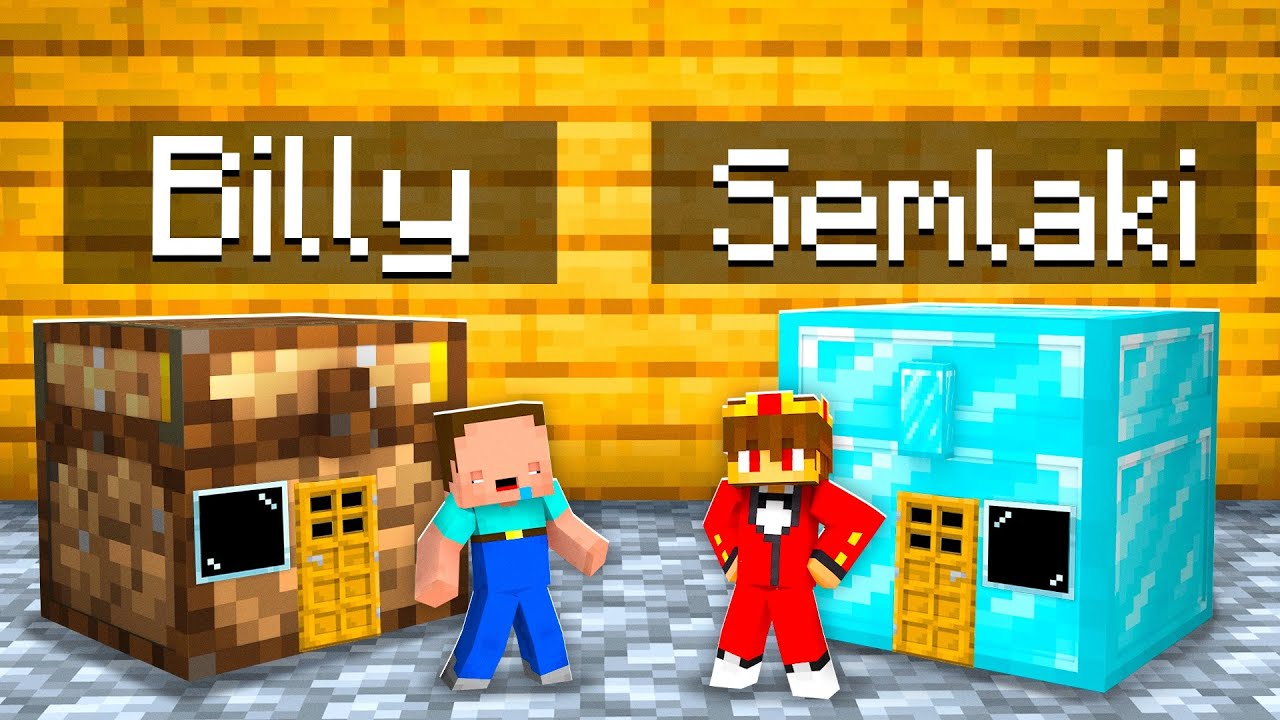 Billy Arm vs Semlaki Reich KISTE Bau Challenge in Minecraft