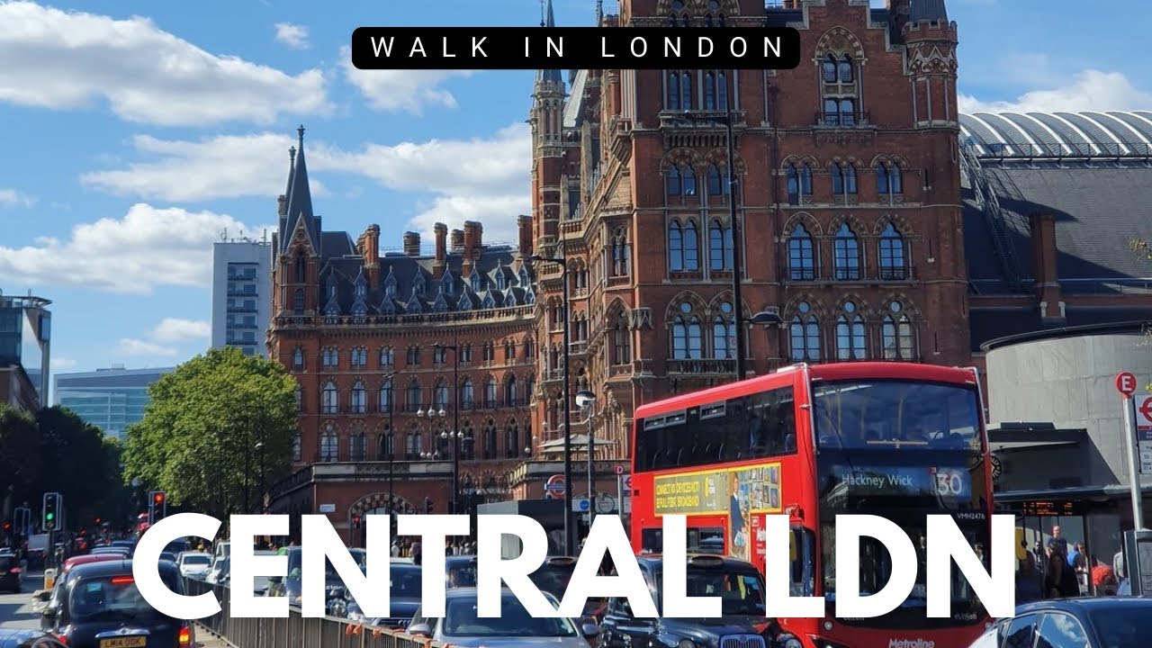 2025 London Summer Walk 🇬🇧CENTRAL LONDON, RUSSELL SQUARE to KINGS CROSS | Walking Tour 