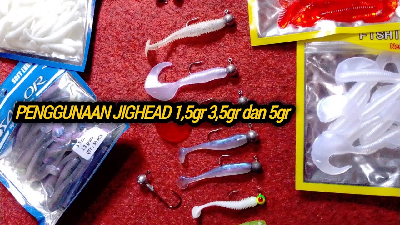 Menentukan penggunaan jighead untuk softlure yang benar agar tidak salah beli