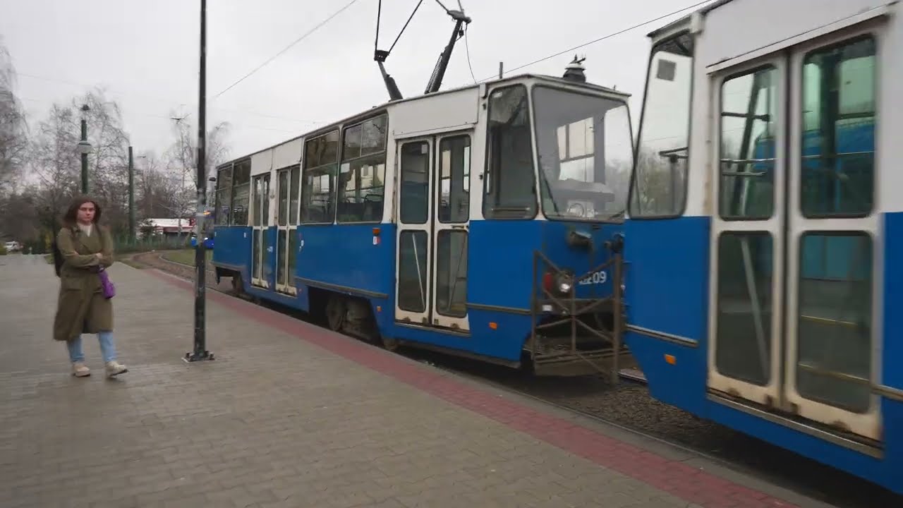 Poland, Kraków, tram 13 ride from Nowy Bieżanów P+R to Camera Error