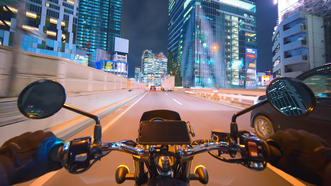 Tokyo City Highway - Honda GB350 - 4K HDR 60fps