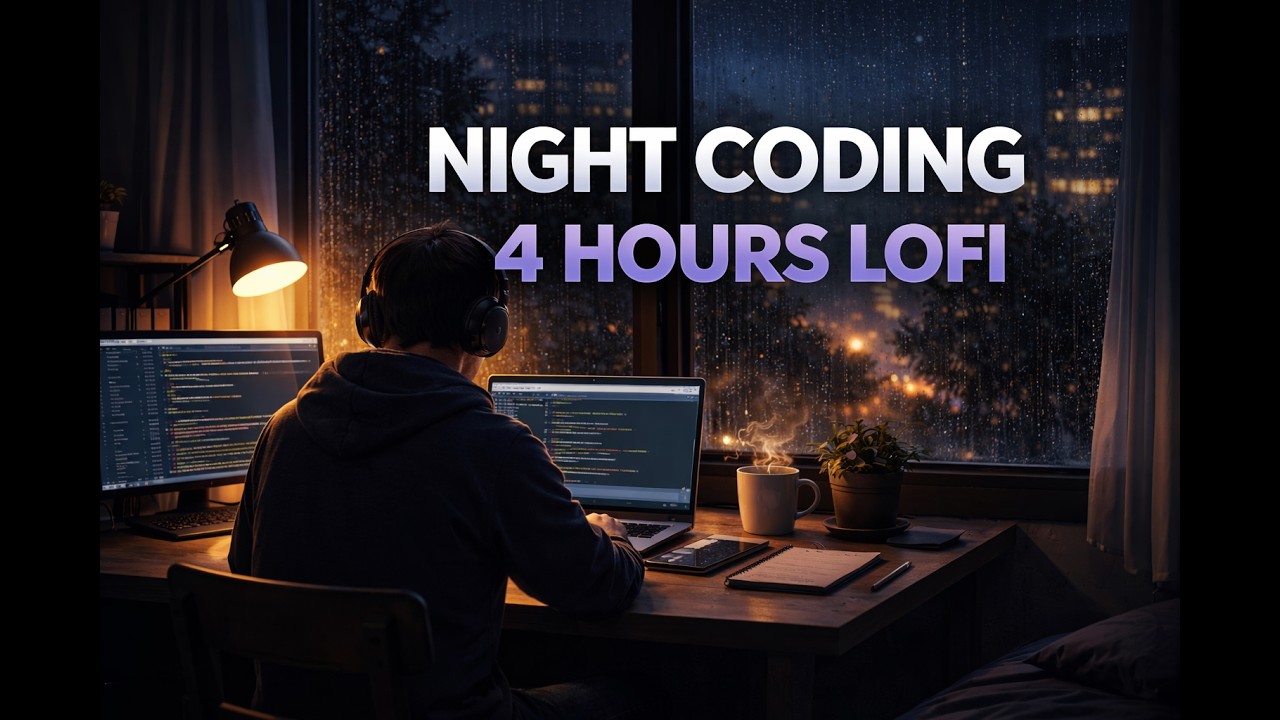Deep Coding Focus – 4 Hours Lofi Night Programming Music