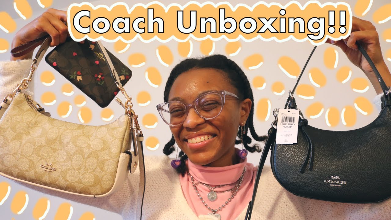 Coach Pennie Bag, Kleo Hobo Bag, + Corner Zip Wristlet Unboxing!!