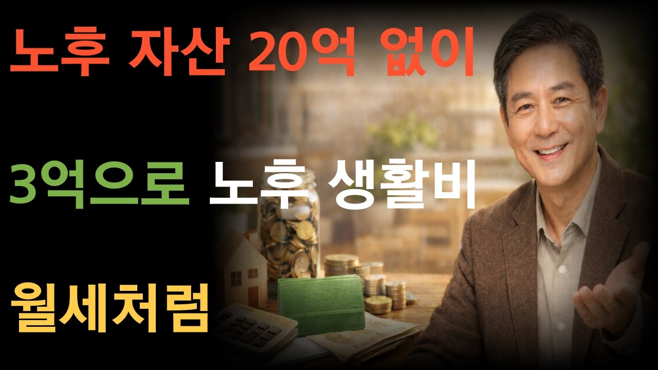 노후 자산 20억 없어도 괜찮습니다｜3억으로 노후 생활비, 매달 들어오는 구조 만들기
