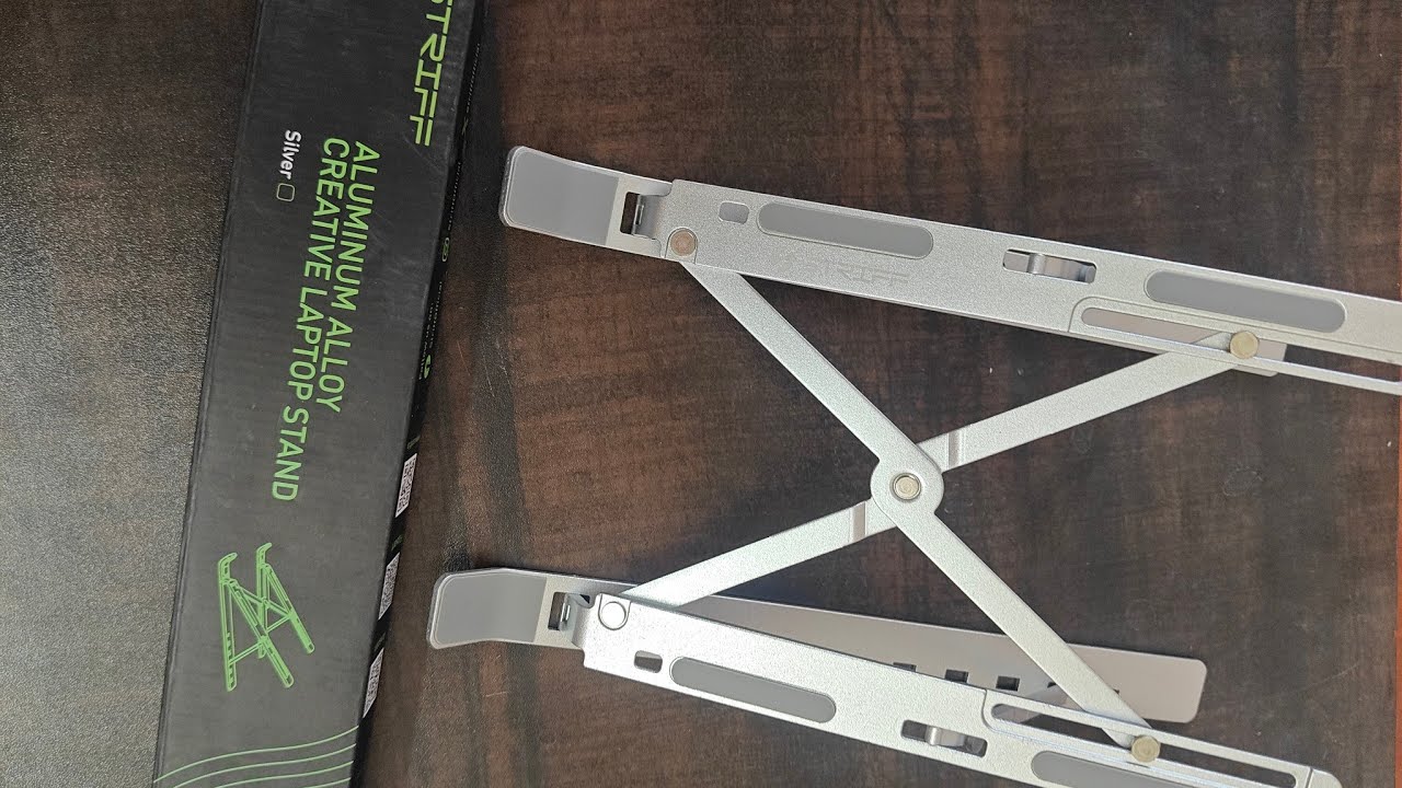 Striff  Portable Affordable Laptop Stand  (Aluminium, Silver) from blinkit - ₹339