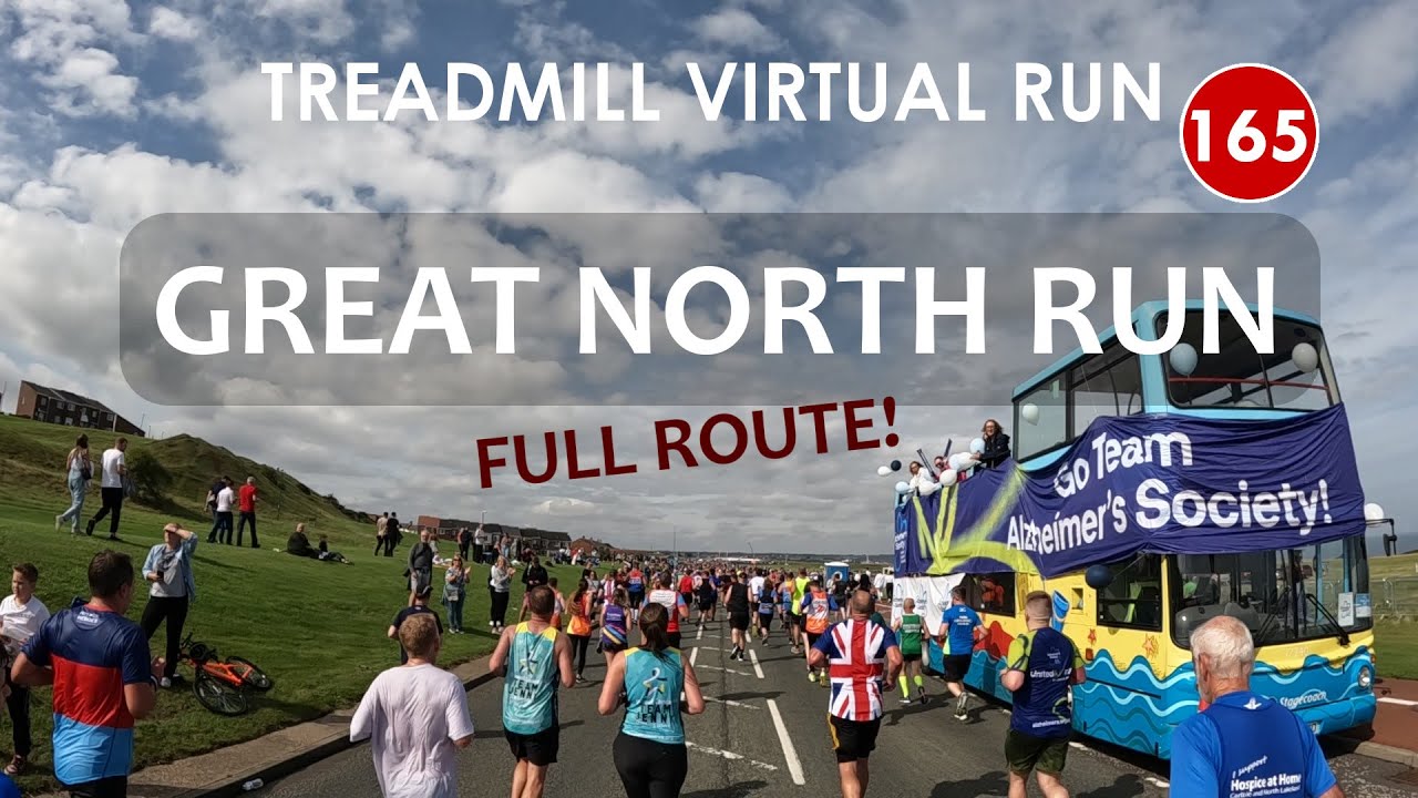 Treadmill Virtual Run 165: Great North Run 2022 - Full Route - Half Marathon