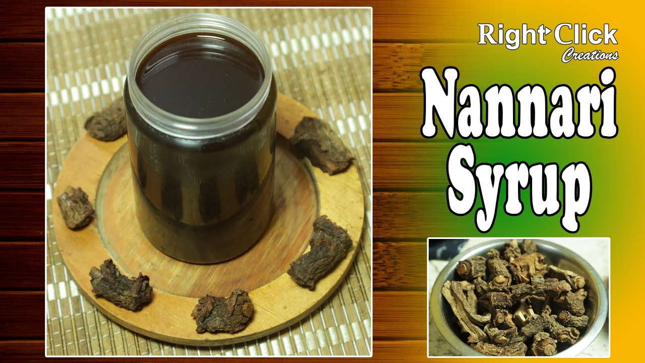 Home made Nannari Syrup | Jaggery Nannari Syrup | Sarsaparilla root Syrup | Nannari Syrup Recipe |