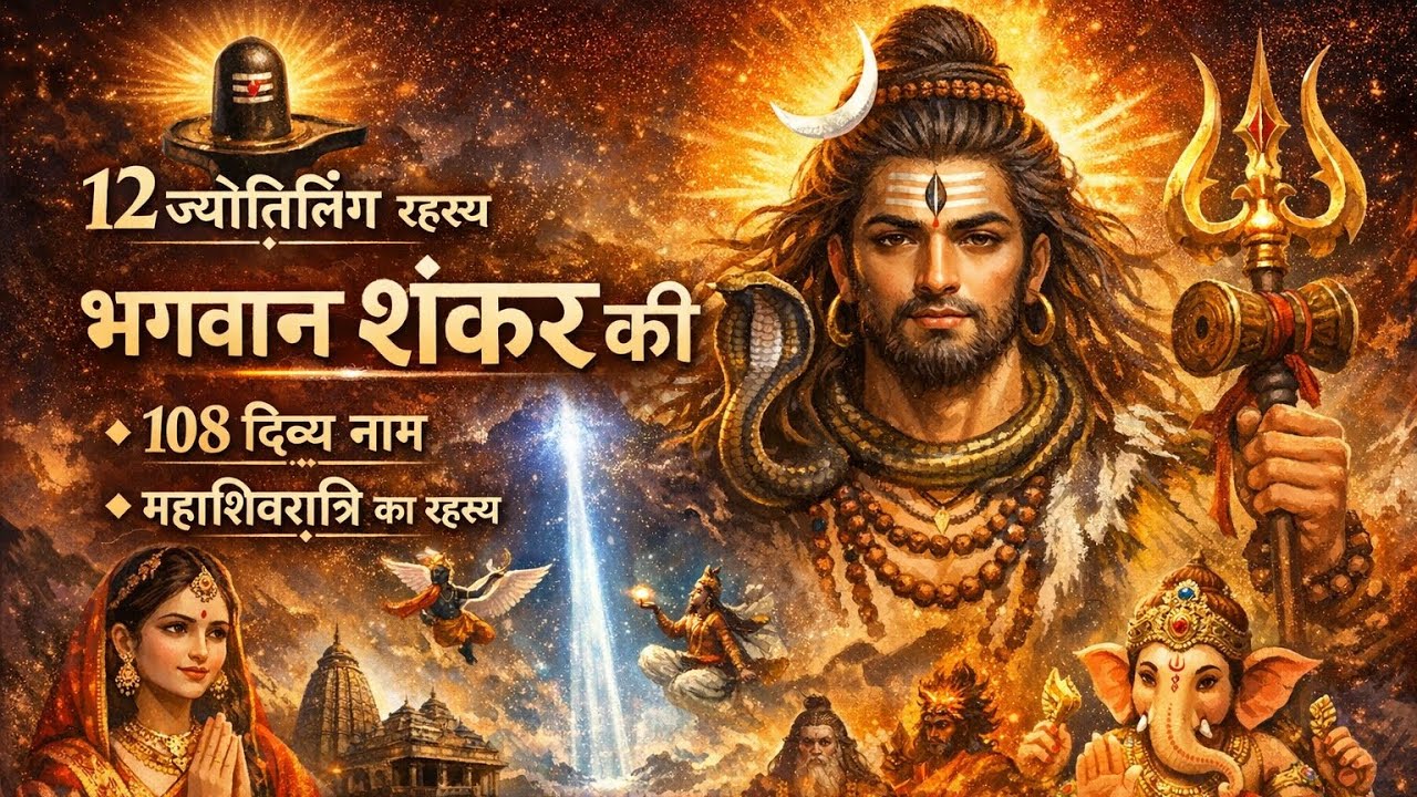 भगवान शंकर की संपूर्ण कथा | 12 ज्योतिर्लिंग | 108 नाम | महाशिवरात्रि का रहस्य