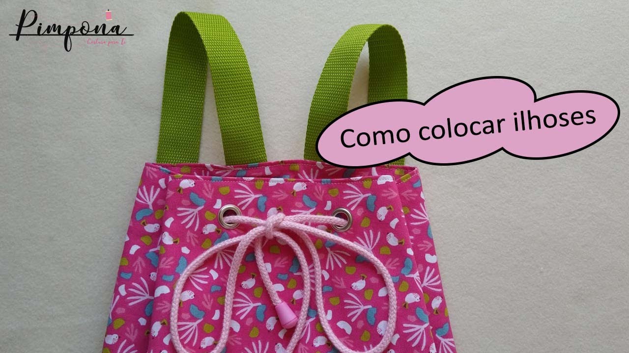 Como colocar ilhoses - Sem balancim ou alicate