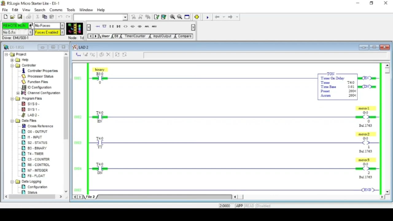 Allen Bradley lect-4 ON delay timer // on delay timer working /with emulator/simulation/plc training