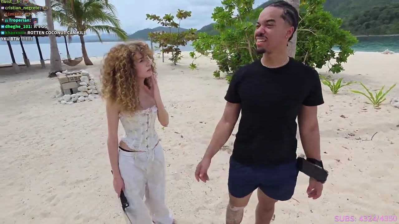 Bonnie CLIMBS A TREE ON AN ISLAND WITH Arky!