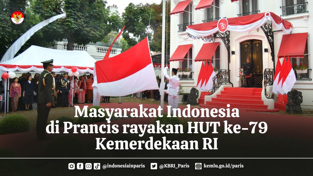 Masyarakat Indonesia di Prancis merayakan HUT ke-79 Kemerdekaan RI