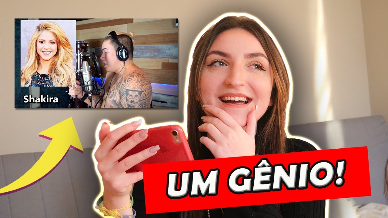 GRINGA REAGINDO A WHINDERSSON NUNES IMITANDO CANTORES INTERNACIONAIS!