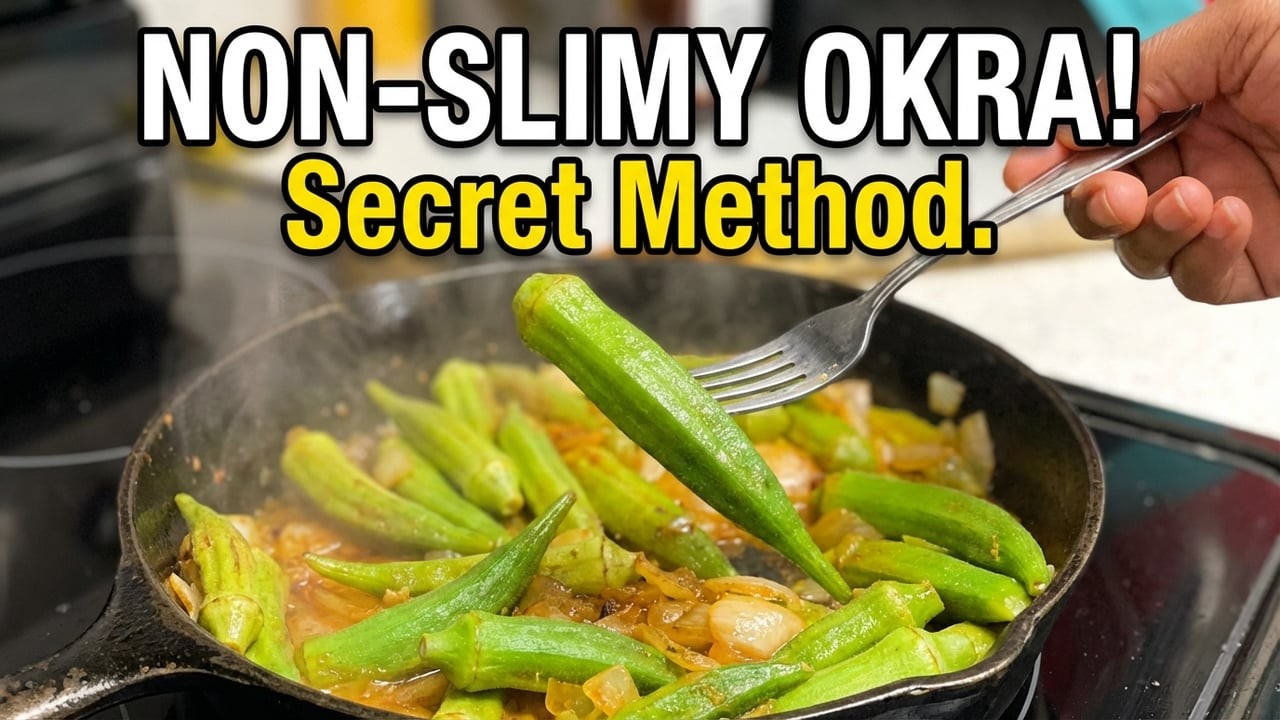 Sauteed and Steamed Skillet Okra