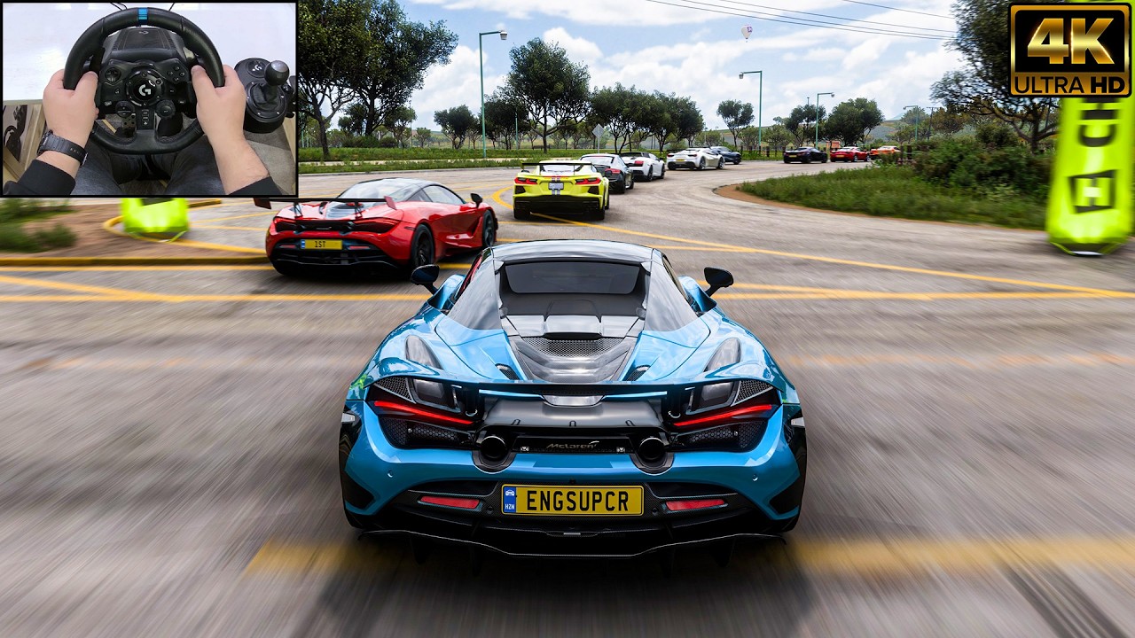 MCLAREN 720S SPIDER VS Supercars - Forza Horizon 5 | Logitech G923 Steering Wheel