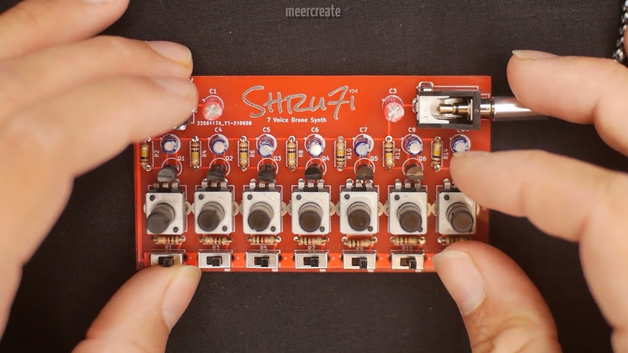 Shru7i (Shruti) 7 Saw Voice Drone Synth Prototype Demo, Session 1