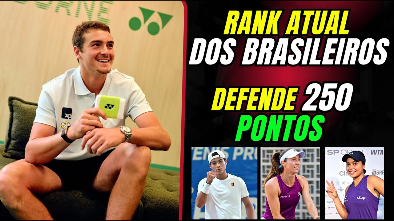João Fonseca tem DESAFIO no Ranking | Posição dos Brasileiros