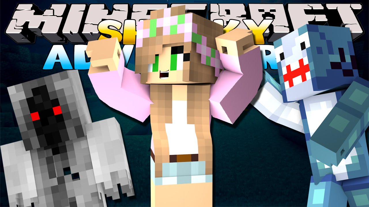 Minecraft Adventures - Sharky & Scuba Steve - SCOOBY DOO AND FRIENDS w/Little Kelly