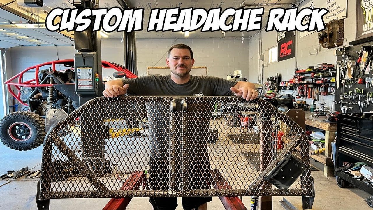 Custom Defender Headache Rack and Pro XP 4 Bumper with Winch Mount