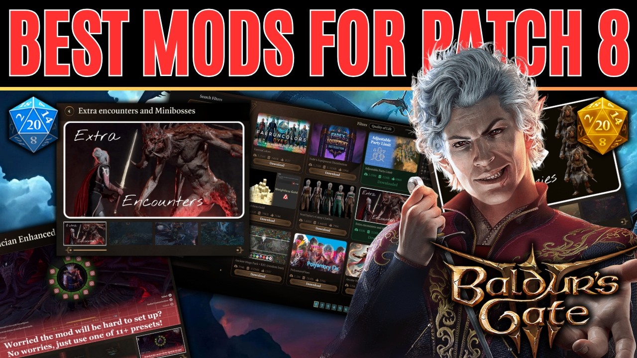 Mods to make Patch 8 feel like a NEW GAME | Baldur's Gate 3 - Part 1
