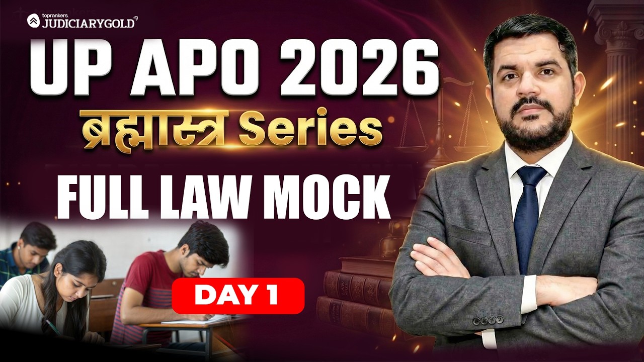 UP APO Live Mock Test 🔥 Most Important MCQs Practice | Final Preparation Before Exam | #upapo2026
