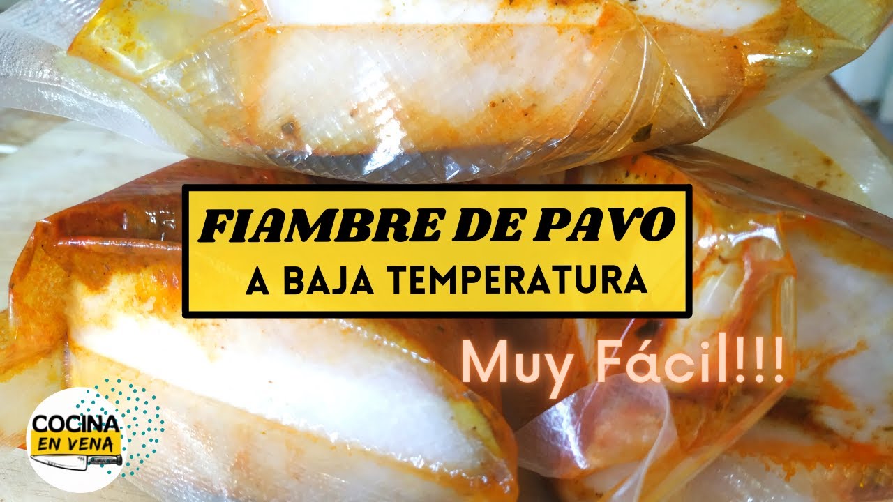 ✅ COMO Hacer FIAMBRE DE PECHUGA DE PAVO a Baja Temperatura 🦃 MUY FÁCIL!!!