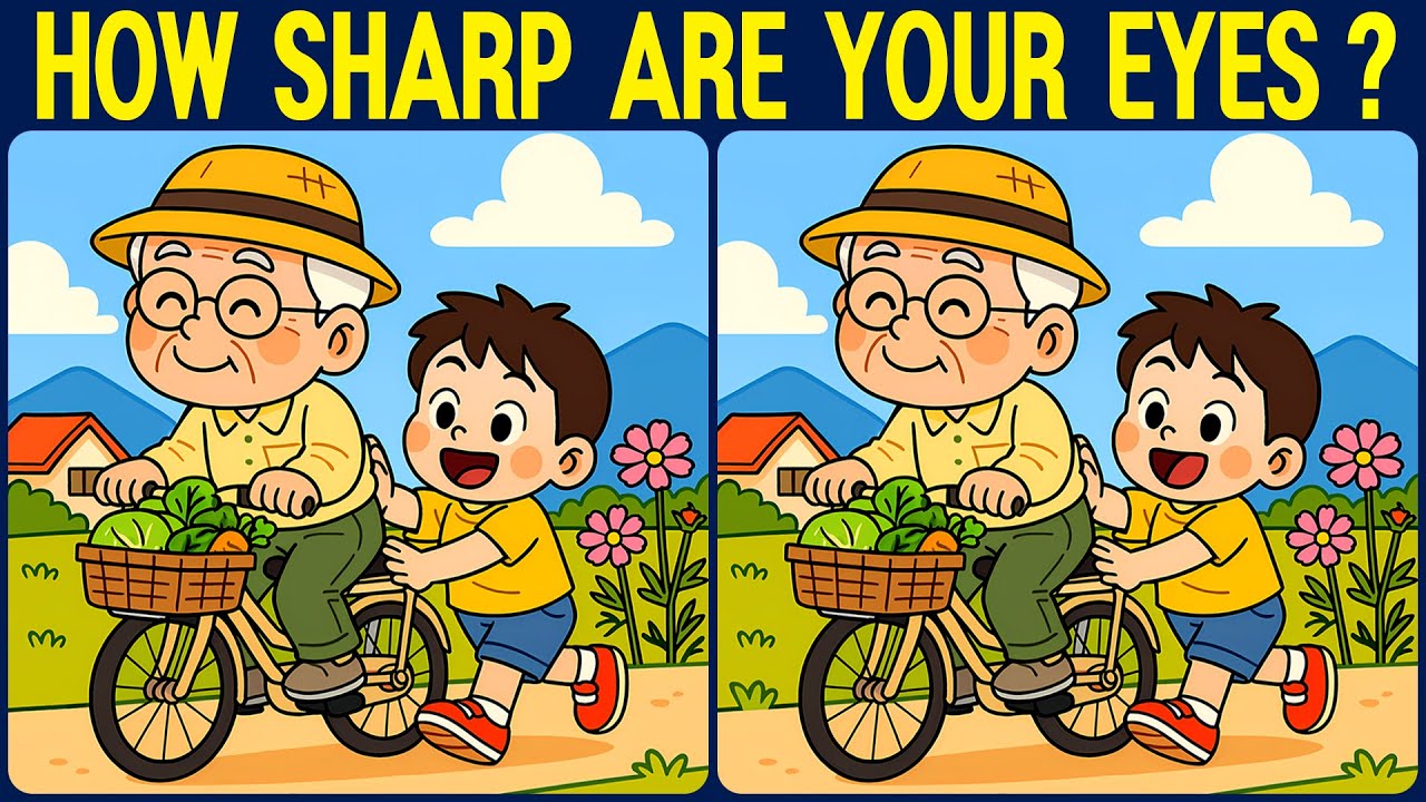 [Spot the Difference Brain Training] Can you spot what so many people are missing?