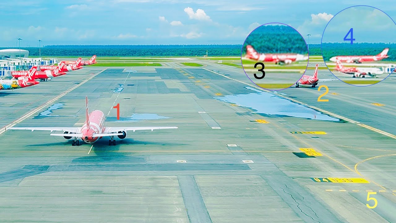 One by one ready for takeoff #ready #one #malaysia #airport #airasia 
