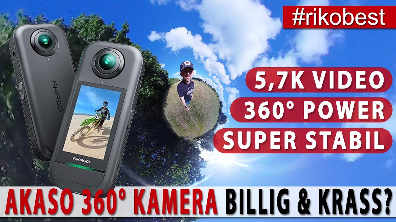 Preis-Schock! Neue 360° Waffe gegen Insta? Akaso 360°  Kamera sorgt für Mega-Aufsehen! Test / Review