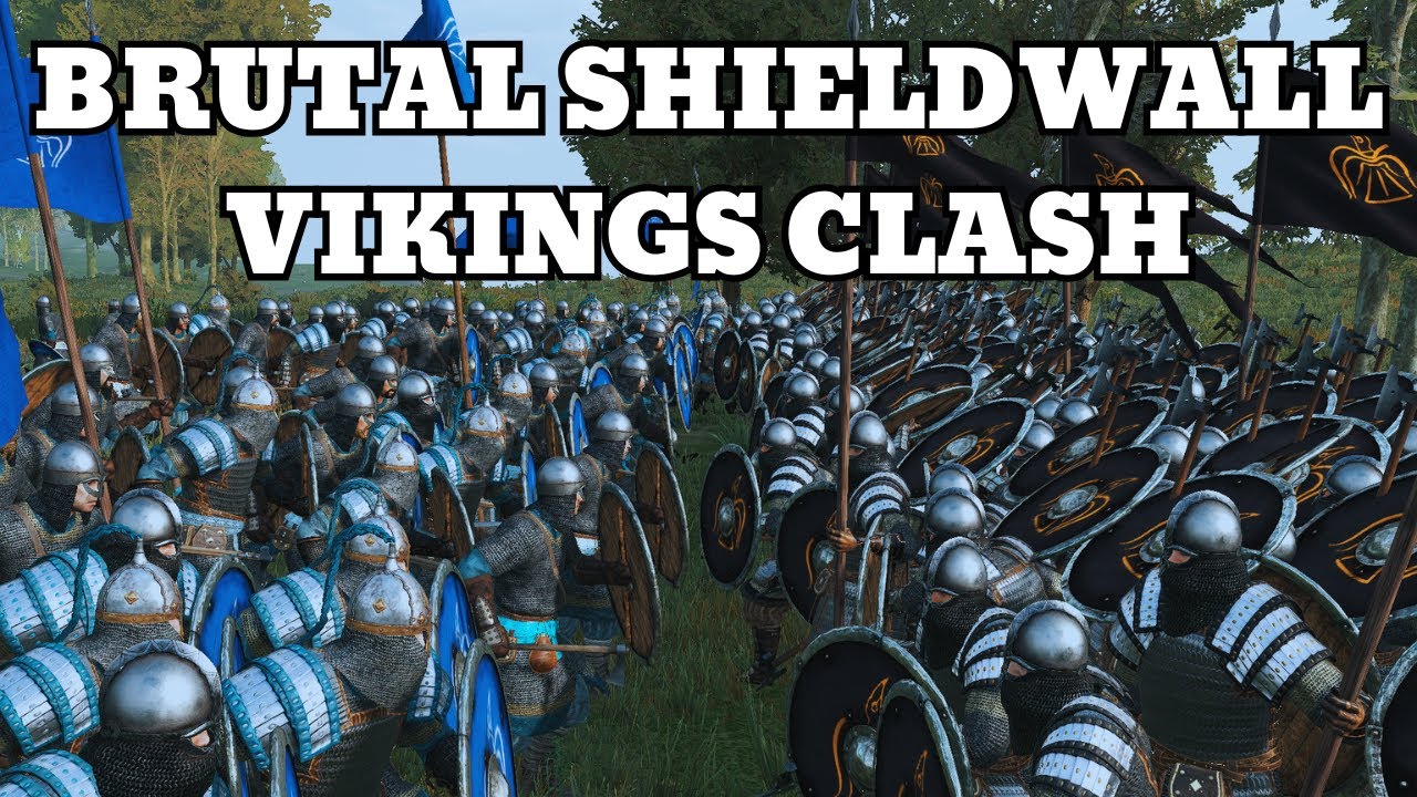 Brutal Viking Shield Wall Clash | Mount and Blade Bannerlord