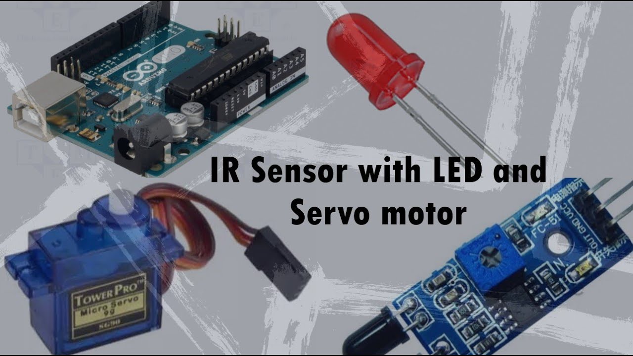 Control LED and Servo with IR Sensor | Arduino