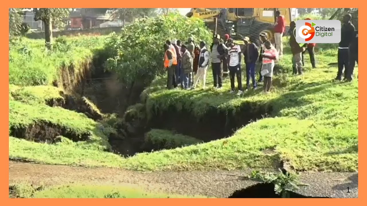 Huge sinkhole sparks panic in Nakuru