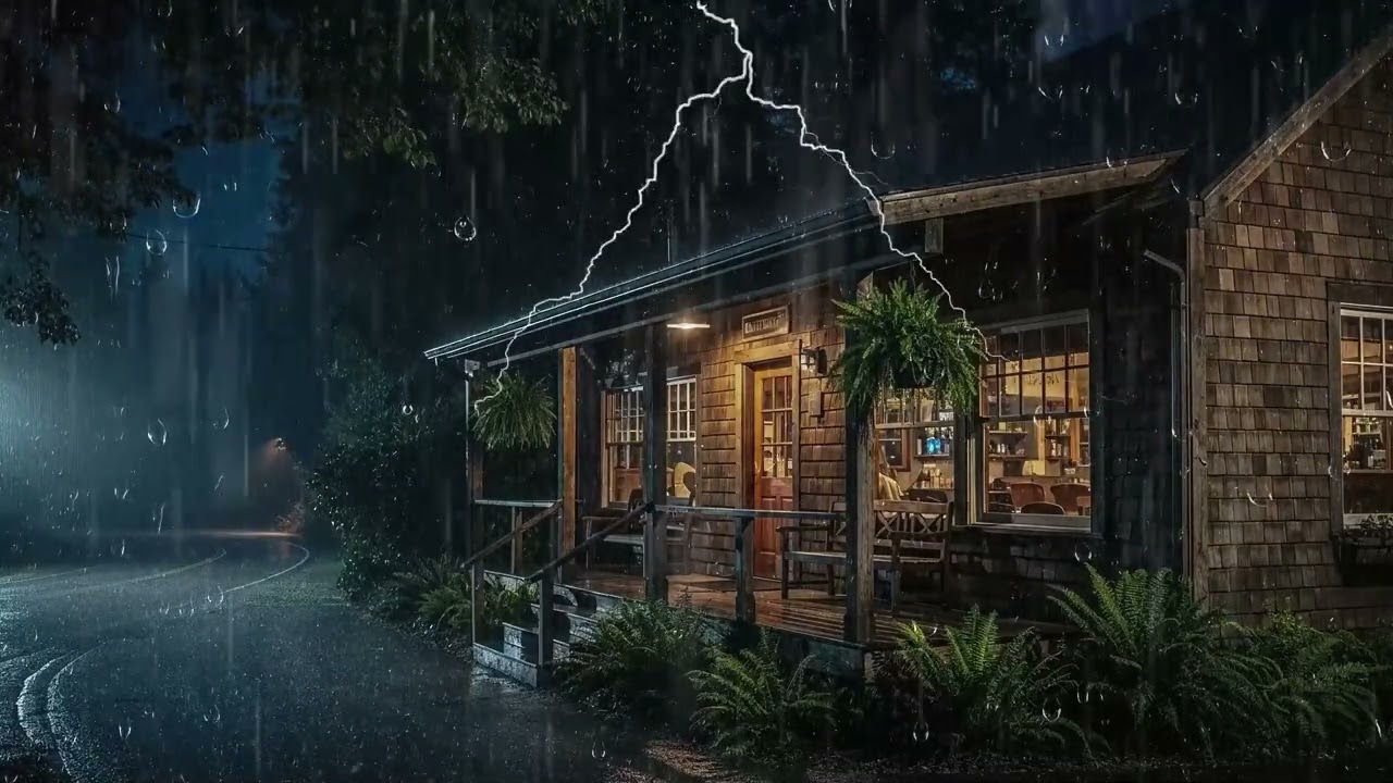 Durma em 3 Minutos - Barulho de Chuva na Folhagem e Trovão à Noite para Desligar a Mente e Dormir
