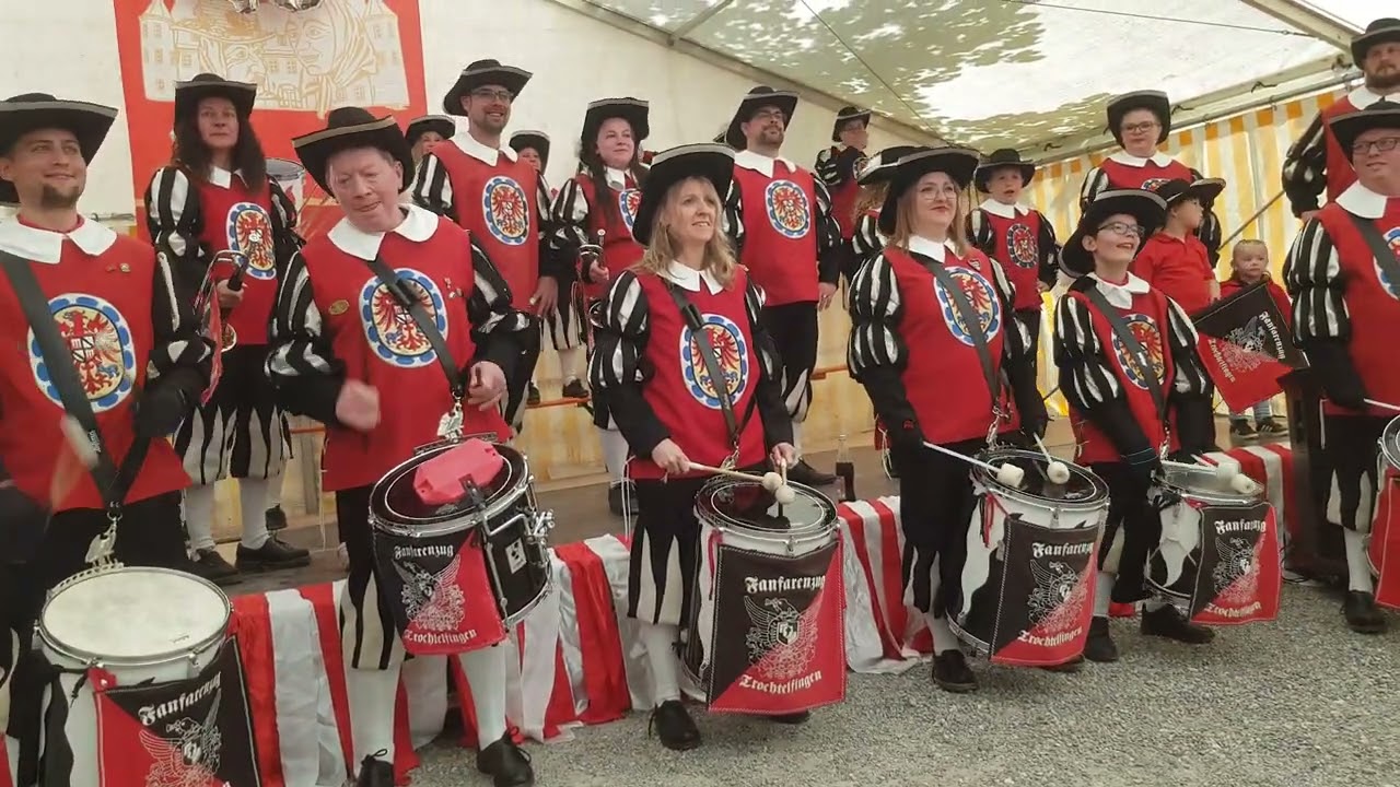Fanfarenzug Trochtelfingen am 10.05.2025 in Langenenslingen.(40Jahre Fanfarenzug) Video2
