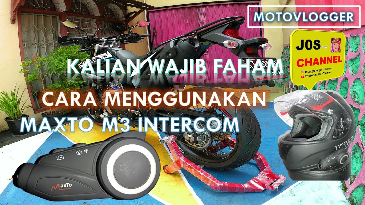 CARA MENGGUNAKAN FITUR - FITUR MAXTO M3 INTERCOM || MOTOVLOG #Shorts