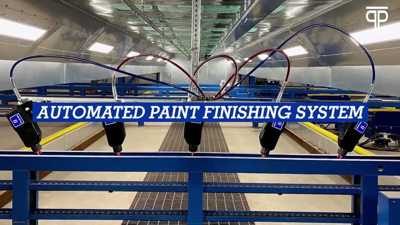 Automated Paint Finishing System - Large Reciprocator for Structural Steel Manufacturing