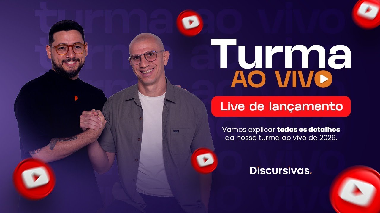 Live de lançamento da Turma Ao Vivo 2026