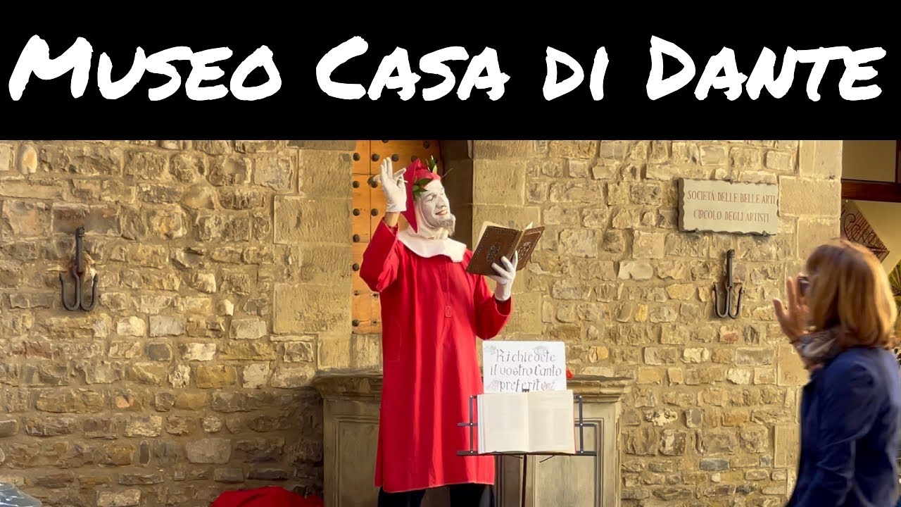 Tour through the Museo Casa di Dante Dante's House Museum in Florence, Italy [4k video]