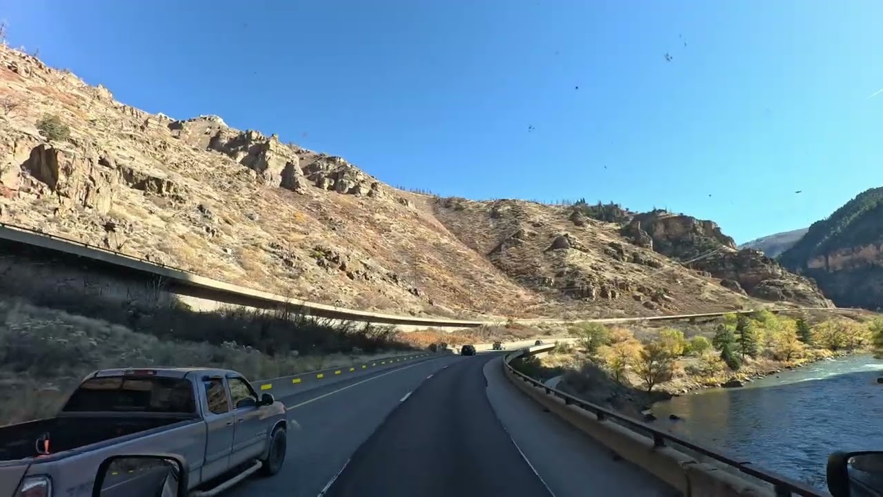 Trucking through mountains 