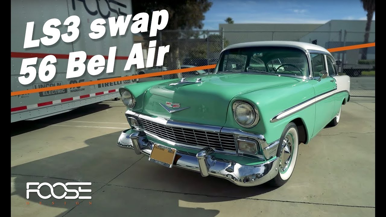 Дорожный тест на LS3 Swapped 56 Bel Air — Foose Design