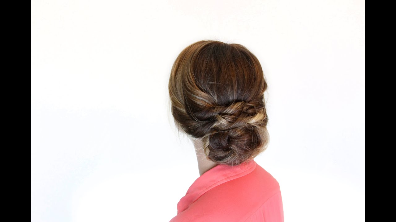 Peinado recogido sin trenzas